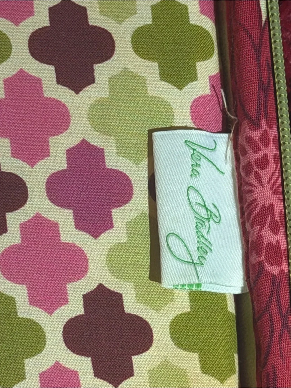 Vera Bradley Floral Quilted Laptop Bag in Pink, Green & Purple